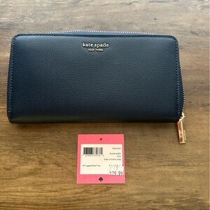 NWT Kate Spade Sylvia Large Continental Blazerblue wallet